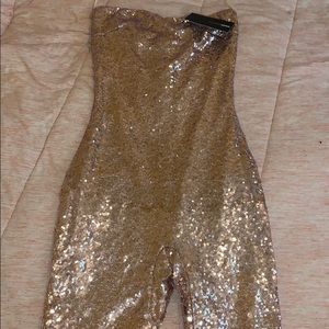 Birthday bash sequin romper